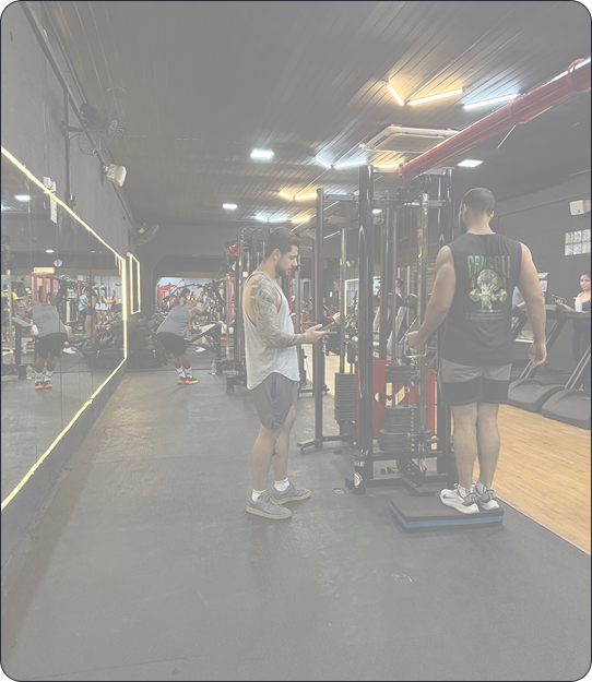 Área de musculação da Estação Fitness